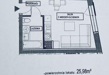 Na wynajem mieszkanie 26.00m2 Opole - Śródmieście
